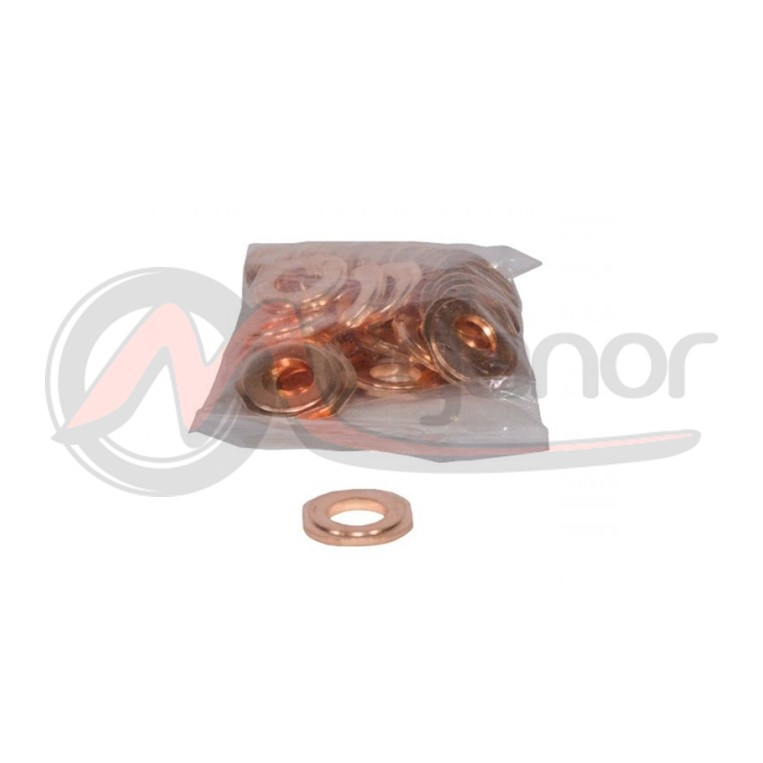 Anilhas Injetor Cobre Mercedes 16.5x7.5x2