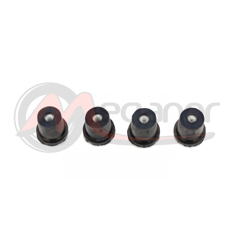 Kit 4 Bocais P/ Pistola Jato Areia 2/2.5/3/3.5mm