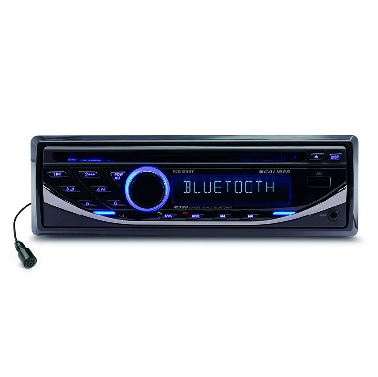 Radio FM C/ Bluetooth P/ CD Preto