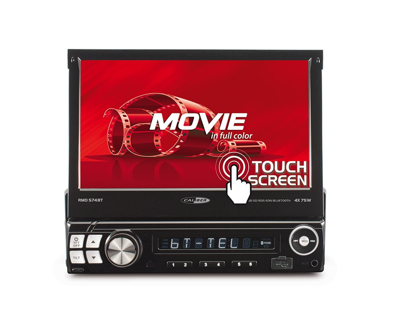 Radio C/ Tela Dobravel 1 DIN Preto