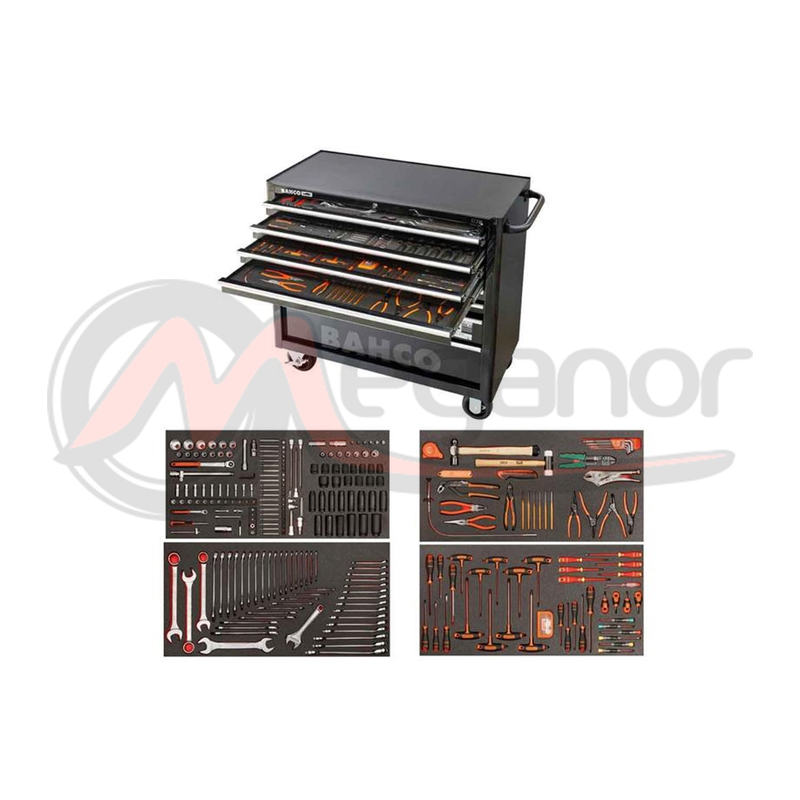 Bahco Carro Ferramentas 8 Gavetas 295 Pcs