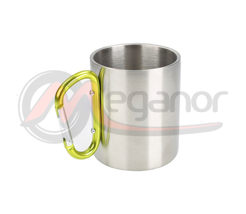 Caneca Aço C/ Mosquetao 300 ml