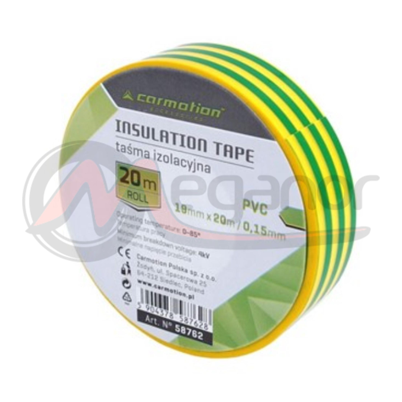 Fita Isolante PVC 0,15 mm X 19 mm X 20 mt V+A