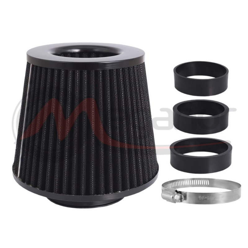 Filtro Ar Preto + 3 Adaptadores Montagem