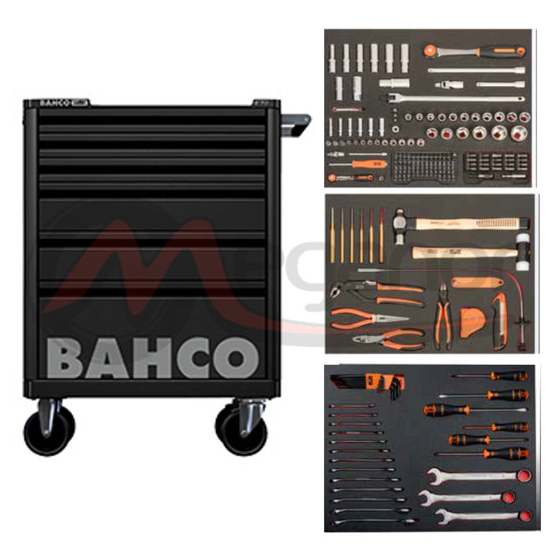 Bahco Carro Ferramentas 7 Gav. 206 Pçs