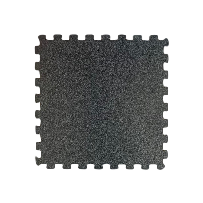 Piso PVC Encaixe 50x50cm Preto 2ª Esc