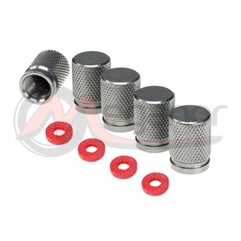 Tampas P/ Valvulas Pneus Aluminio Bronze (5 Uni.)