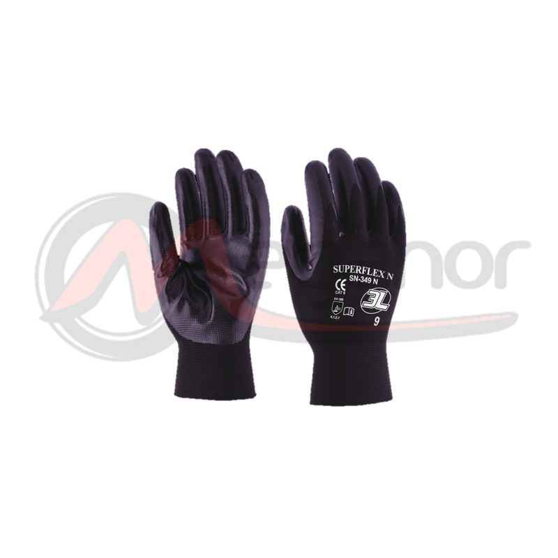 Luva Nylon Rec. Poliuretano N.º 9