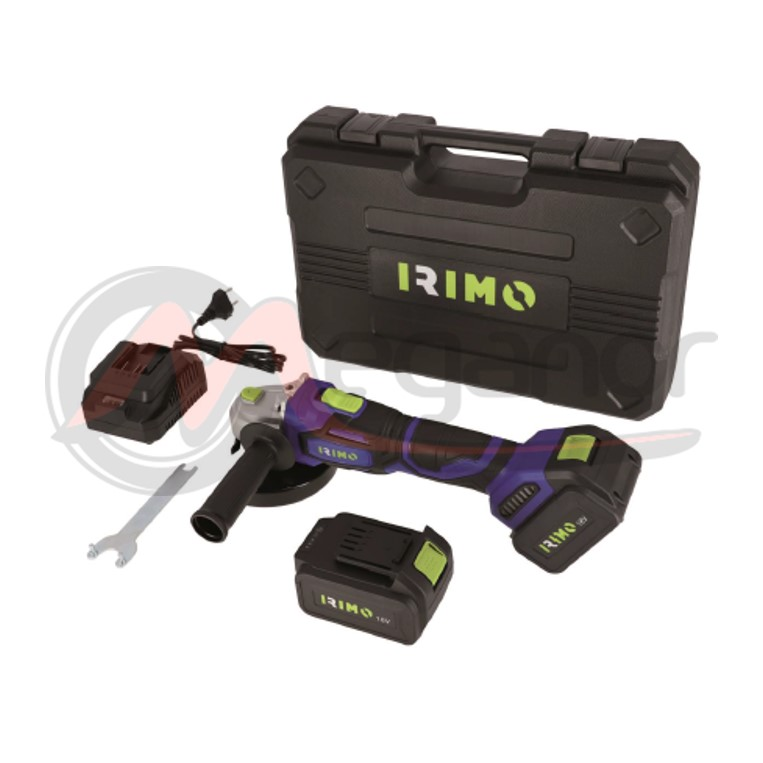 Irimo Kit Rebarbadora Angular 18V 125mm