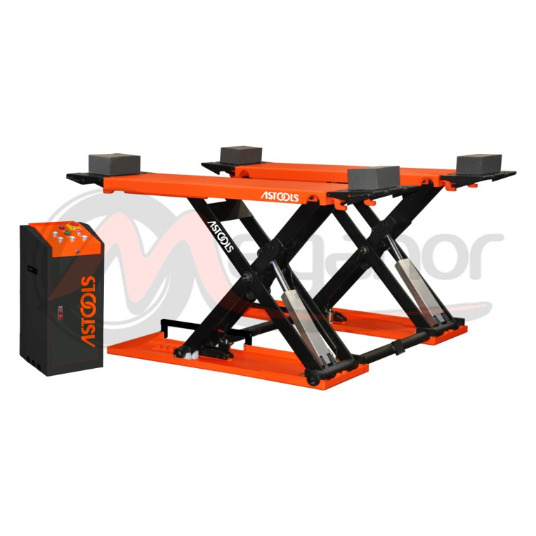 ASTOOLS Elevador Tesoura Chao Hid. Amovivel 220V 3.000 Kg C/ Kit Movimentação