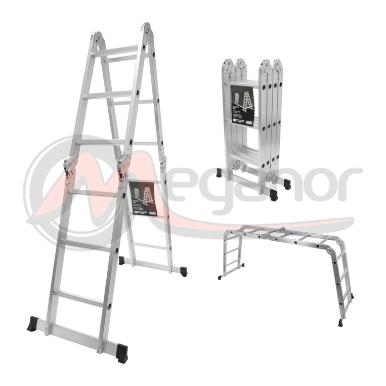 Escada Multiusos Articulada 4x3D Alumínio