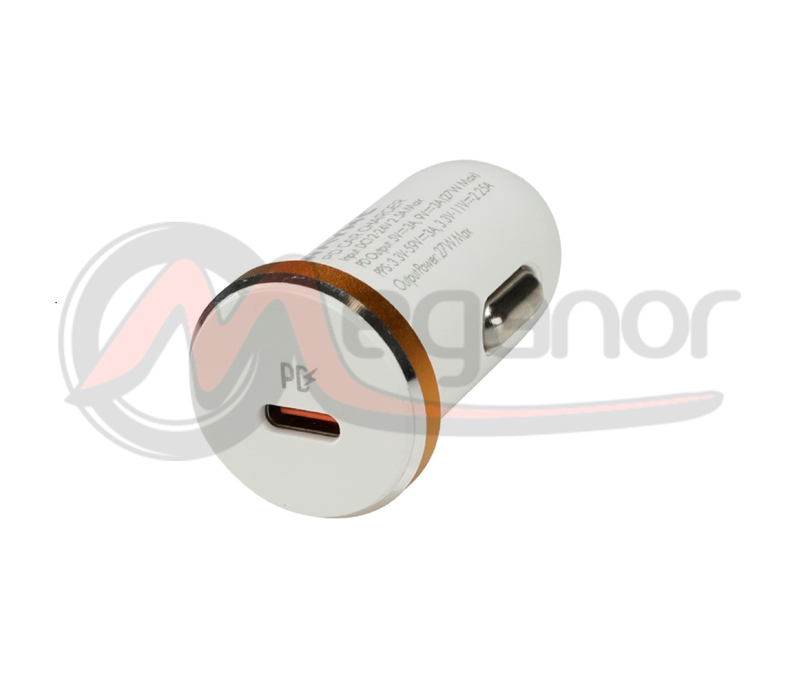 Carregador 12/24 V, 27 W USB-C PD, PPS