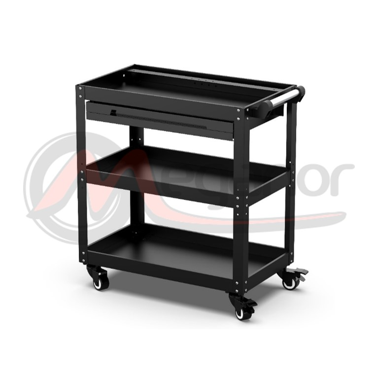 Carro 3 Bandejas +1 Gaveta 754x400x750mm