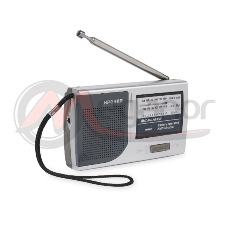Radio FM/AM Portatil Cinza