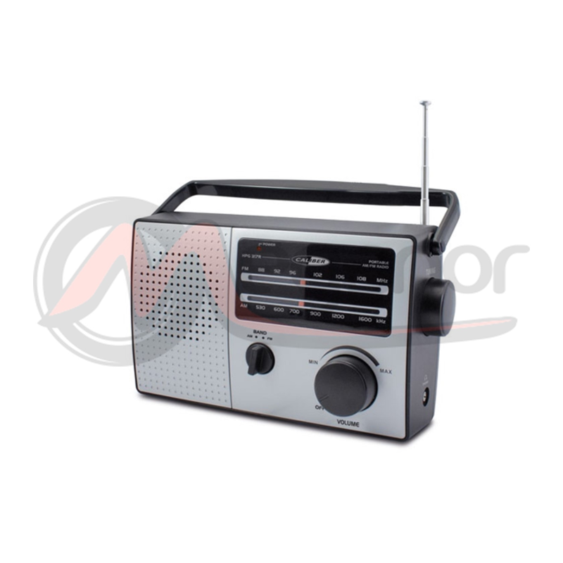 Radio FM/AM Portatil Cinza/Preto