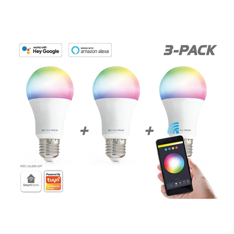 Pack 3 Lampadas Smart E27