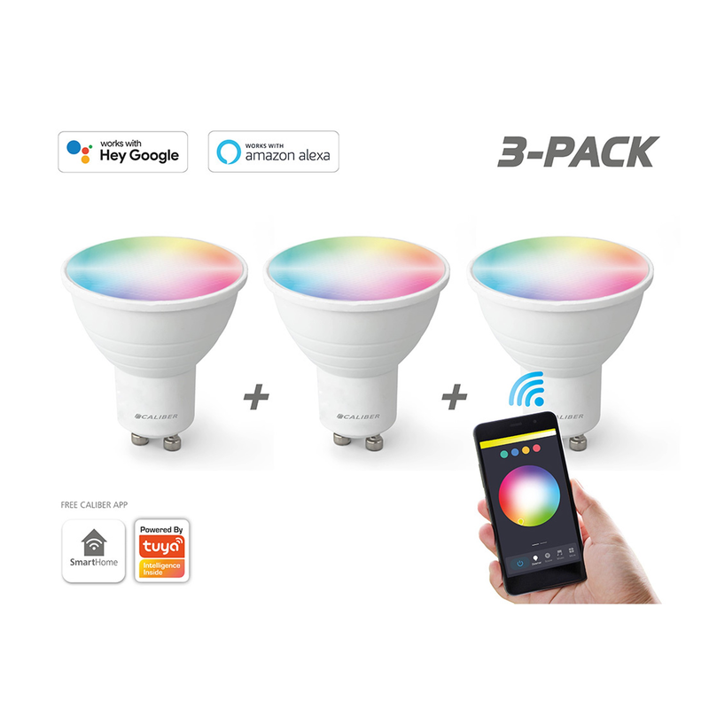 Pack 3 Lampadas Smart GU10