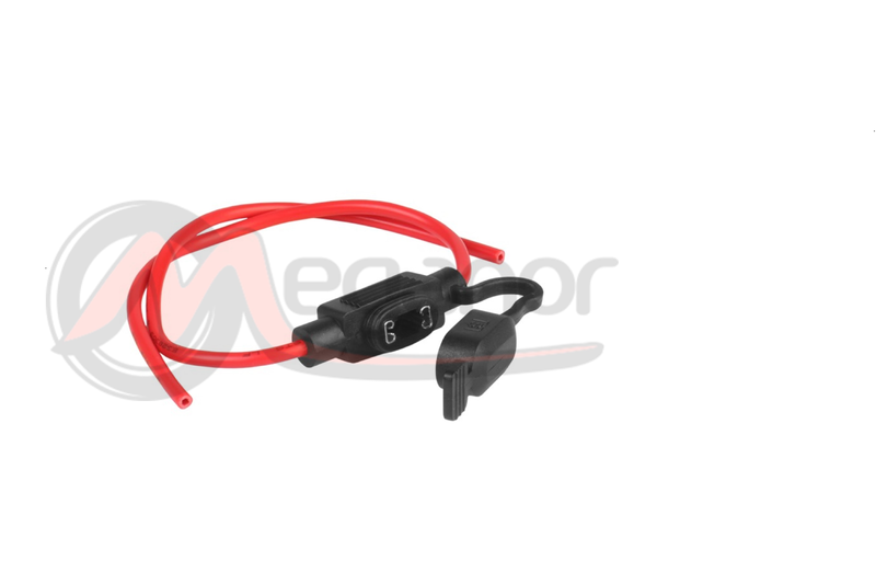 Porta Fusíveis Mini,Hermético, Cabo 30 cm, Quadrado1,8 mm