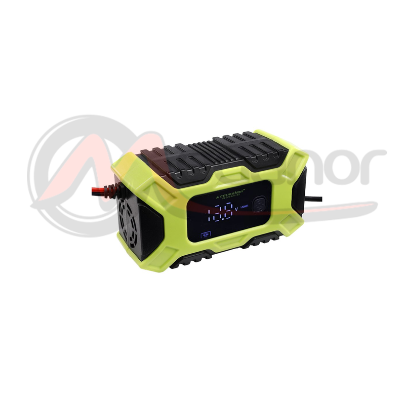 Carregador de bateria digital inteligente 12V 6A, 2-100 Ah