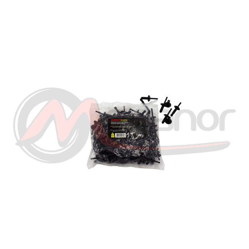 Rebites Plasticos 6.3 x 25.2 mm (100 Un.) §